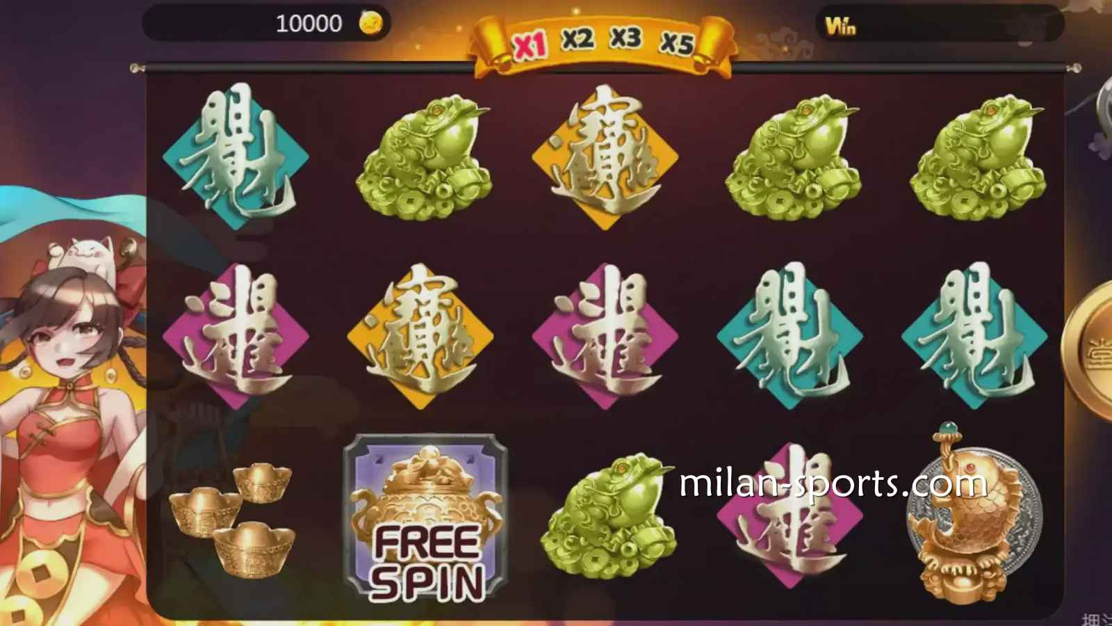 《招财仙子》游戏投注符号｜米兰体育